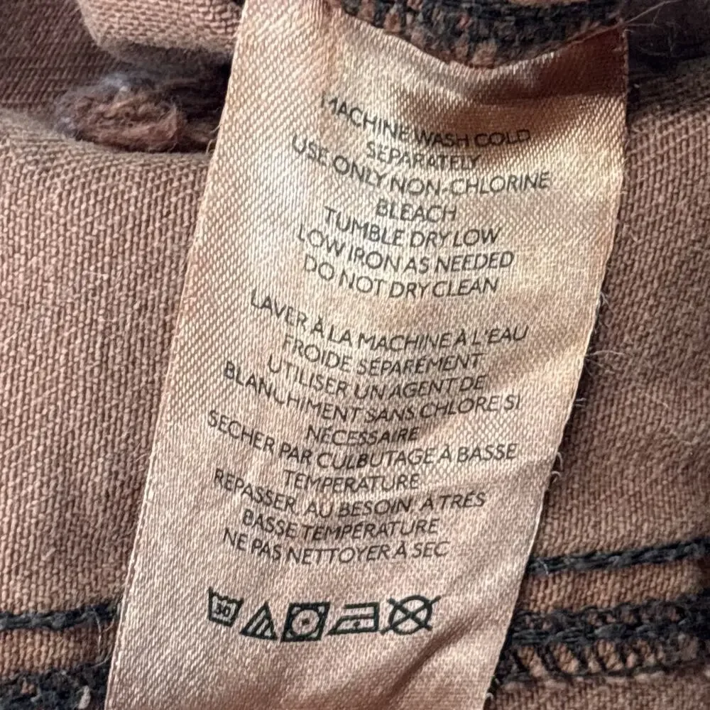 Urban Outfitters BDG Brown High Rise Baggy Cargo Trousers Cargo Pants Size 28 - Picture 6 of 10